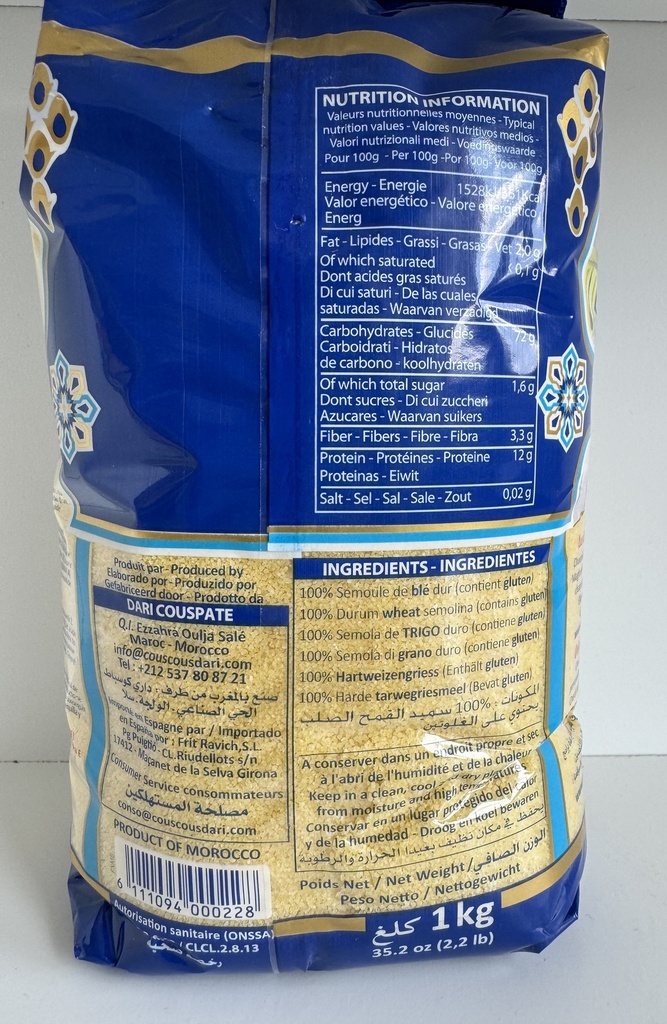 COUSCOUS DARI 
