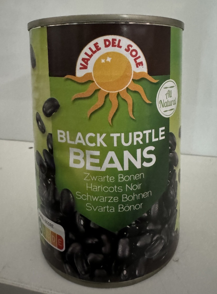 VALLE DEL SOLE - CANNED BLACK TURTLE BEANS