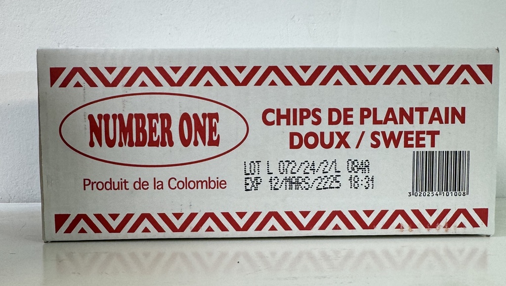 NUMBER ONE - SWEET PLANTAIN CHIPS (20 Pieces)