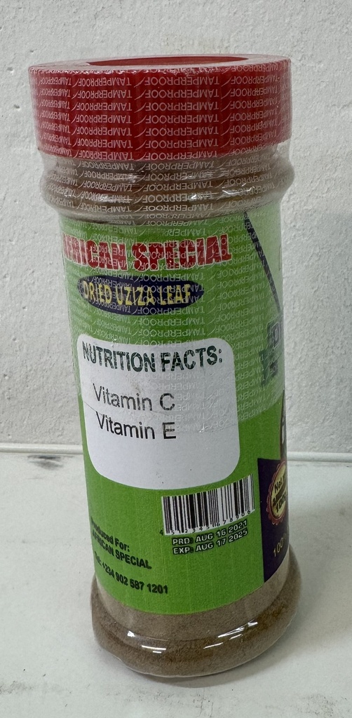 AFRICAN SPECIAL DRIED UZIZA LEAF