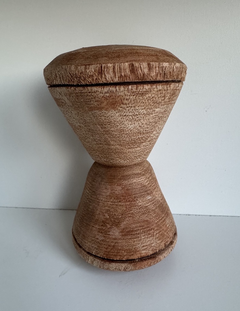 AFRICAN WOODEN DOUBLE-ENDED PESTLE