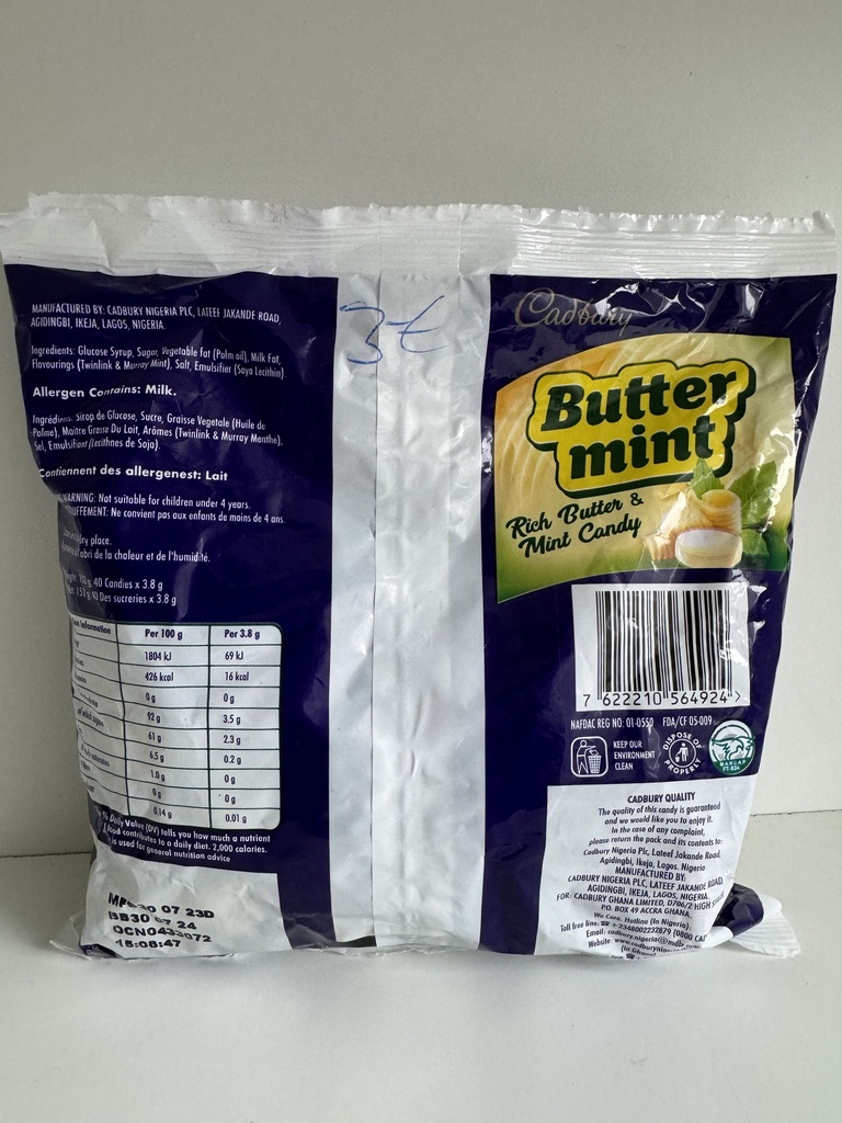 Buttermint (Rich Butter & Mint Candy) Pack of 2