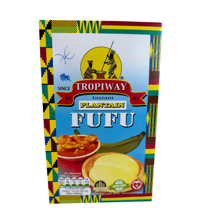 Plantain Fufu Flour 24oz Pack of 2