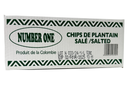 NUMBER ONE - SALTED PLANTAIN CHIPS (20 Pieces)