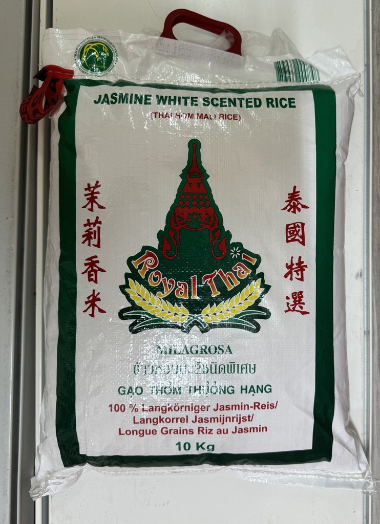 ROYAL THAI - JASMIN WHITE SCENTED RICE 10KG