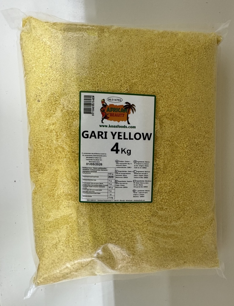 AFRICAN BEAUTY - GARI YELLOW 4KG