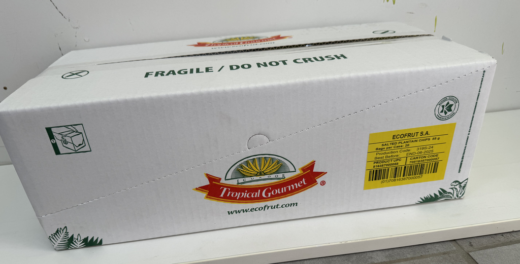 TROPICAL GOURMET - SALTED PLANTAIN CHIPS BOX (20 Pieces)