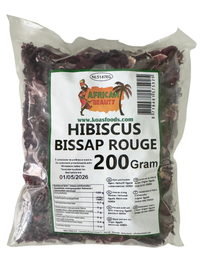 AFRICAN BEAUTY - HIBISCUS BISSAP ROUGE 200g