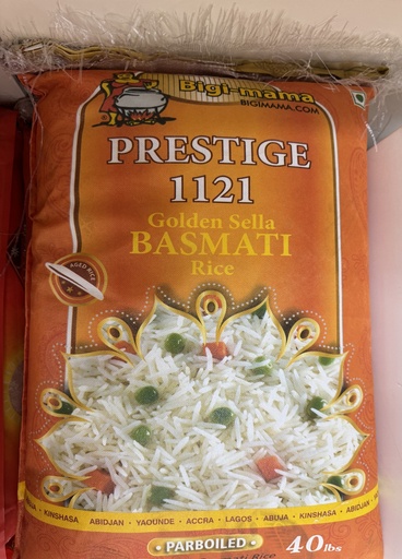 BIGI-MAMA - GOLDEN SELLA BASMATI RICE 18KG