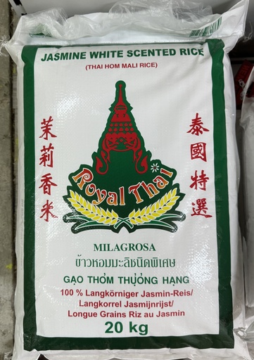 ROYAL THAI - JASMIN WHITE SCENTED RICE 20KG