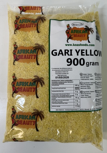 AFRICAN BEAUTY - GARI YELLOW 900g