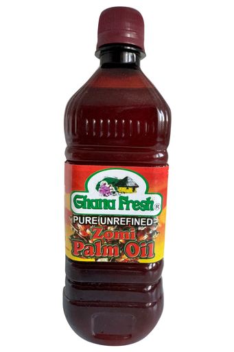 GHANA FRESH - PURE UNREFINED ZOMI PALM OIL 500ML