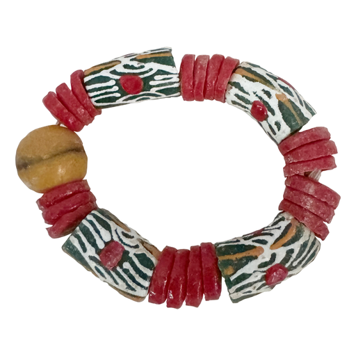 AFRICAN BRACELET (WHITE, RED, GREEN)