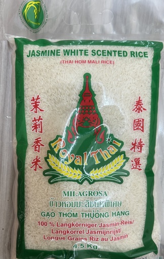 ROYAL THAI - JASMIN WHITE SCENTED RICE 4.5KG